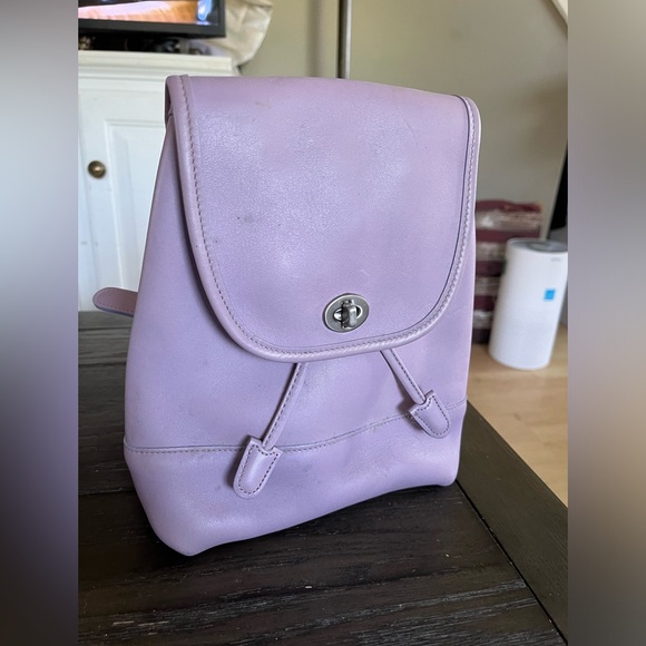 Vintage Rare Lavender Coach Mini Daypack - Picture 1 of 10